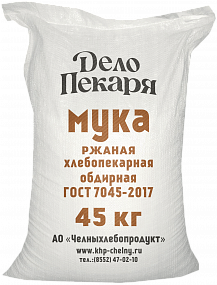 Мука ржаная хлебопекарная обдирная — ДЕЛО ПЕКАРЯ